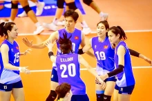 Les volleyeuses vietnamiennes participent au tournoi d’Asie du Sud-Est. Photo : thethao.sggp.org.vn