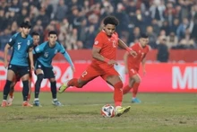 L'attaquant Nguyên Xuân Son. Photo : VNA.