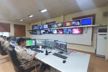 Le système de surveillance des indicateurs d’émissions environnementales. Photo : VOV.