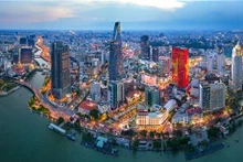 Vue aérienne de Hô Chi Minh-Ville. Photo: VNA