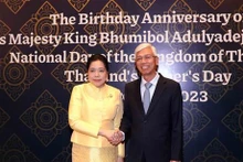 Le vice-président du Comité populaire de Hô Chi Minh-Ville Vo Van Hoan et la consule générale de Thaïlande à Hô Chi Minh-Ville, Wiraka Moodhitaporn. Photo: VNA