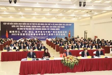 La vue générale de la rencontre de printemps entre les provinces frontalières Vietnam - Chine. Photo : NDEL.