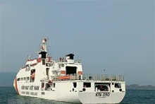 Le navire KN390 part pour Truong Sa. Photo :VNA