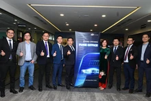 Inauguration d'un nouveau bureau de la compagnie de logiciels automobiles FPT à Pune, en Inde. Photo : tinnhanhchungkhoan.vn