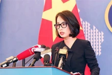 La porte-parole adjointe du ministère vietnamien des Affaires étrangères, Pham Thu Hang. Photo : VNA.