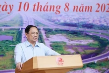 Le Premier ministre Pham Minh Chinh lors de la réunion. Photo : VNA.