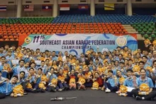 Le Vietnam remporte la première place aux Championnats de karaté d'Asie du Sud-Est 2024 tenus à Bangkok. Photo: VietnamPlus