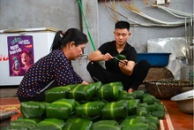 Le village artisanal de « bánh chưng » de Tranh Khuc. Photo : baoquocte.vn