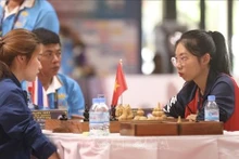La joueuse d’échecs Pham Thanh Phuong Thao aux SEA Games 32. Photo : VNA.