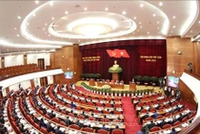 Vue de la séance inaugurale du 8e Plénum du Parti du 13e mandat. Photo : VNA.