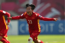 La joueuse Nguyên Thi Bich Thuy a marqué le but décisif pour amener l'équipe féminine vietnamienne à la finale de la Coupe du monde 2023. Photo: ttvn.toquoc.vn