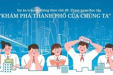 L'Affiche du projet d’expérience « Explorez notre ville ». Photo : Ambassade du Japon au Vietnam.