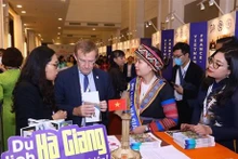 L'espace de présentation de localités vietnamiennes. Photo : VNA.