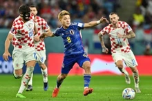 Le match entre l'équipe du Japon et l'équipe de Croatie. Photo : Reuters