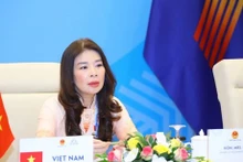 La vice-présidente de la Commission des Relations extérieures de l’AN vietnamienne, Lê Thu Hà,. Photo : VNA.