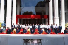 La cérémonie d'inauguration du Théâtre Hô Guom à Hanoï. Photo : VNA.