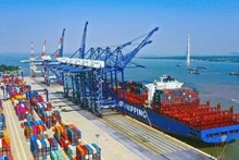 Port international de Lach Huyen à Hai Phong. Photo: VNA