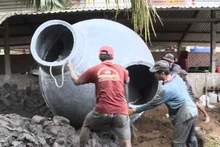 Des réservoirs de biogaz contribuent à améliorer l’environnement et à développer l’économie des ménages. Photo : nongnghiep.vn