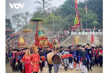 La fête du nouveau riz au temple de Dông Cuông. Photo : VOV.