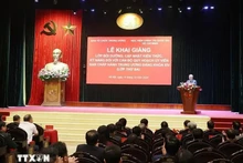 Le Secrétaire général du Parti communiste du Vietnam et Président To Lam prend la parole lors de la cérémonie. Photo: VNA