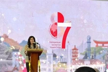 La ministre indonésien de la Communication et des Affaires numériques, Meutya Hafid. Photo : VNA.