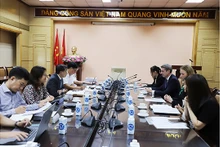 La vue générale de la séance de travail avec la délégation de la compagnie MSD HH Vietnam. Photo : moh.gov.vn
