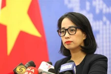 La porte-parole du ministère des Affaires étrangères, Pham Thu Hang. Photo: VNA