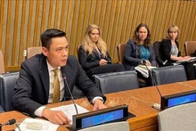 L’ambassadeur Dang Hoang Giang, chef de la Mission permanente du Vietnam auprès de l’ONU. Photo : VNA. 
