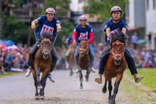 La course de chevaux traditionnelle de Bac Hà. Photo : VNA/CVN