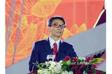 Le Vice-Premier ministre Vu Duc Dam s'exprime lors du Festival provincial de la culture et du tourisme de Bac Liêu 2022. Photo : baobaclieu.vn