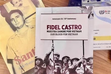 Le livre « Fidel Castro - Pour le Vietnam, Cuba est prête à verser son sang ». Photo : VNA.