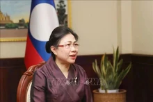 La vice-ministre lao des Affaires étrangères Phongsamuth Anlavan. Photo : VNA.