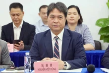 Nguyen Viet Dung, consul général du Vietnam à Guangzhou, prend la parole lors du colloque. Photo : Consulat général du Vietnam à Guangzhou