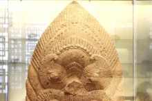 Le relief de Kala - Nui Bà datant du 14e siècle au Musée de la province de Phu Yên. Photo : VNA.