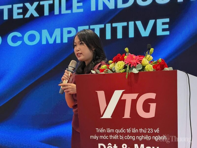 Lq secrétaire générale adjointe, Association du coton et des fibres du Vietnam (VCOSA), Nguyen Thuy Vi. Photo : congthuong.vn ba-vi-20304824.jpg