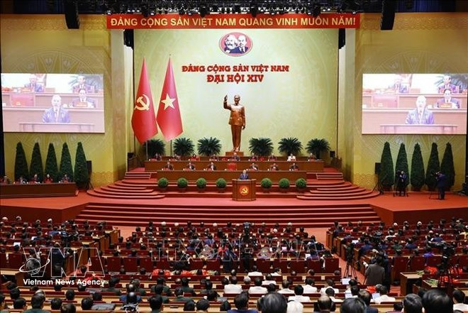 Séance de clôture du XIVe Congrès national du Parti. Photo : VNA