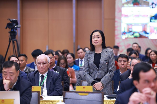 Délégués au 7ᵉ Dialogue entre le Premier ministre et les agriculteurs. Photo: VNA.