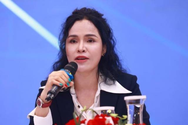 Pham Thi Bich Hue, vice-présidente de l’Association des Jeunes Entrepreneurs du Vietnam. Photo : baodautu.vn chi-hue.jpg