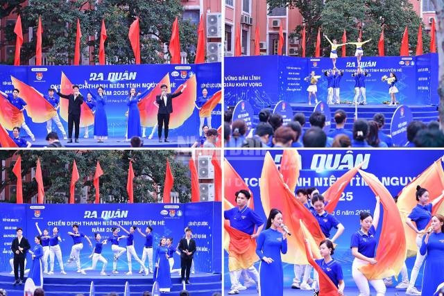 Des numéros artistiques ont ouvert la cérémonie, présentés par les jeunes de la capitale. Photo: nhandan.vn 2-56.jpg
