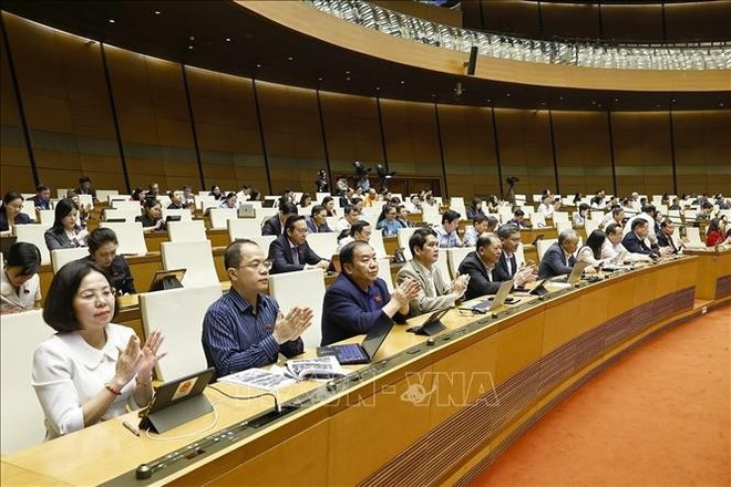 La 10e session de la 15e Assemblée nationale. Photo : VNA