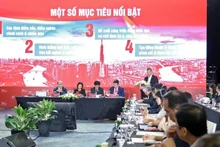 Lors de la tables rondes ministérielles autour du thème : « Libérer le potentiel - Construire l’avenir du Vietnam ». Photo : NDEL