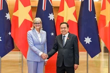 Le président de l’AN Tran Thanh Man et la gouverneure générale d’Australie Sam Mostyn. Photo : NDEL