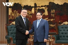 Le Premier ministre Pham Minh Chinh reçoit Hong Tianzhu, président du groupe chinois Texhong. Photo: VOV