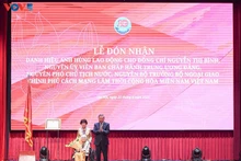 Le Vietnam honore Nguyên Thi Binh, héroïne des Accords de paix de Paris. Photo : VOV.