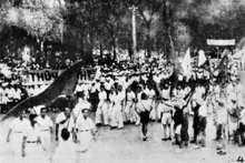 La population de Saïgon répond à l’Appel à l’insurrection générale du Comité central du Parti et du Président Ho Chi Minh. Photo d'archives : VNA.