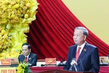Le secrétaire général Tô Lâm s’adresse au premier Congrès du Comité du Parti de Ho Chi Minh-Ville pour le mandat 2025-2030. Photo : VNA.
