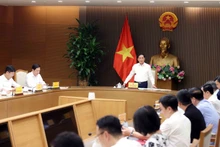 Le vice-Premier ministre Bui Thanh Son préside la première réunion du comité directeur pour l’ouverture à la signature de la Convention des Nations Unies contre la cybercriminalité et les événements connexes au Vietnam, le 13 octobre. Photo : VNA.