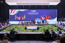 La session plénière du 47e Sommet de l’ASEAN. Photo : VNA.