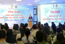 Séminaire : « Le cinéma vietnamien - Un pont vers la coopération et l’intégration internationale ». Photo : baoquocte.vn