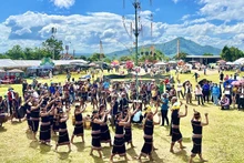 La fête du riz nouveau des Gia Rai. Photo : NDEL.